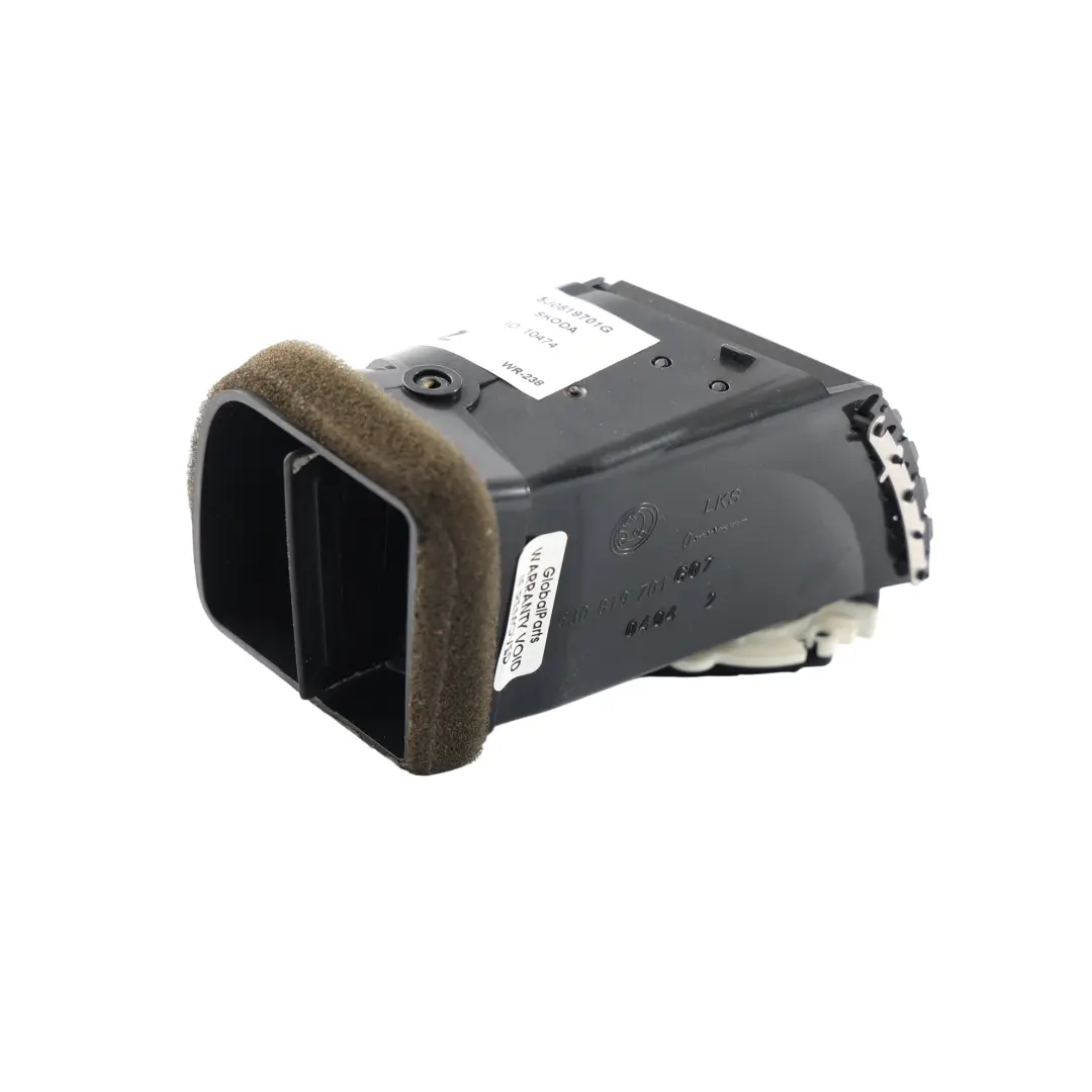 Skoda Fabia RS 5J Rejilla Ventilación Salpicadero Izquierda - SKU 5J0819701G - Número de pieza 5J0819701G