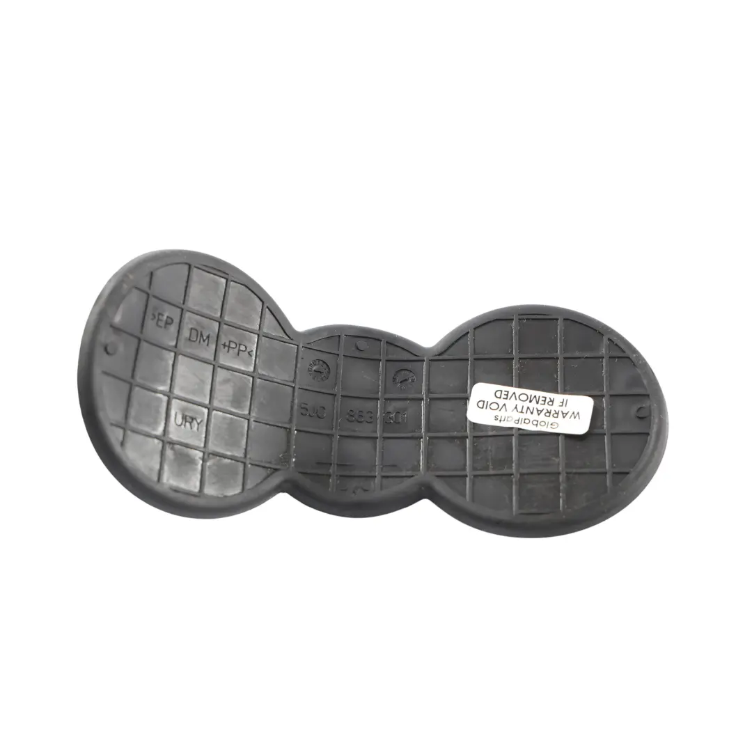 Skoda Fabia RS 5J Centre Console Cup Holder Insert Mat Rubber Front - SKU 5J0863301 - Part number 5J0863301
