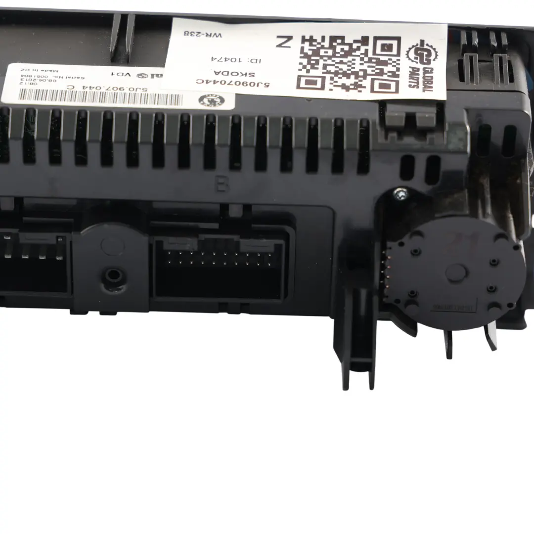 Skoda Fabia RS 5J MK2 Climate Heater Control Unit AC Button Switch - SKU 5J0907044C - Part number 5J0907044C