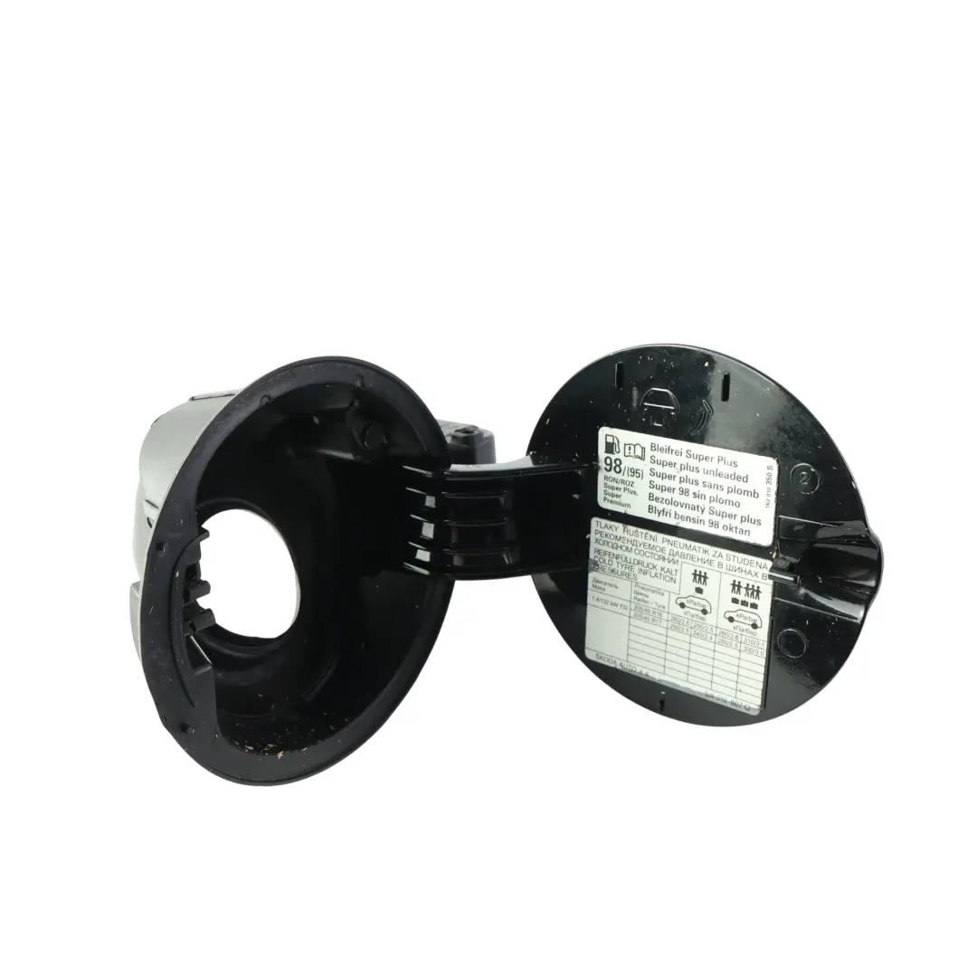 Filler Flap Cap Door Housing Black Magic Pearl - F9R to Skoda Fabia Rs 5j Fuel with Part number 5J9809857A Skoda Fabia Rs 5j Fuel Filler Flap Cap Door Housing Black Magic Pearl - F9R - SKU 5J9809857A-BMA - Part number 5J9809857A