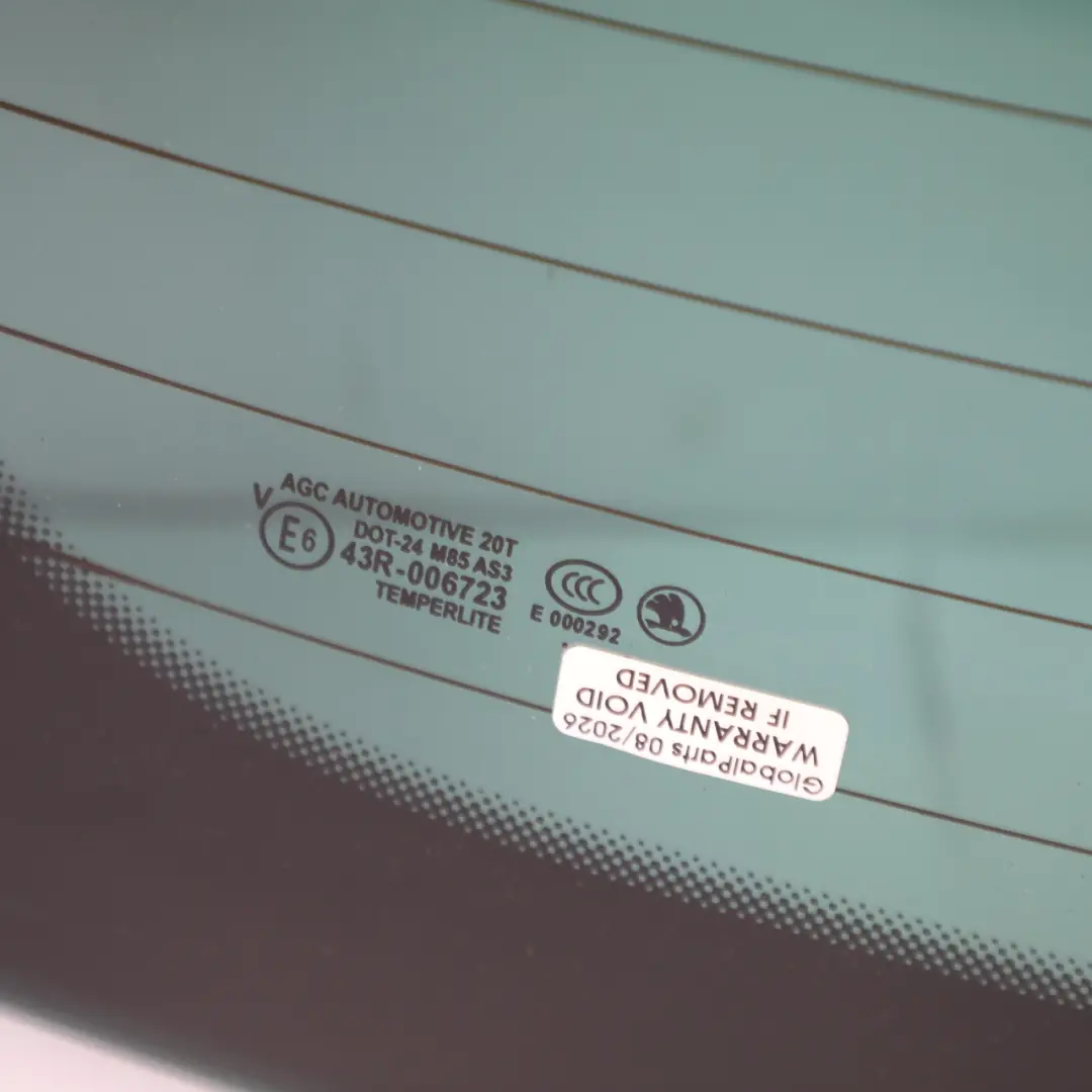 Window Glass AS3 Tinted to Skoda Fabia 5J Estate Rear Tailgate with Part number 5J9845049E Skoda Fabia 5J Estate Rear Tailgate Window Glass AS3 Tinted - SKU 5J9845049E - Part number 5J9845049E