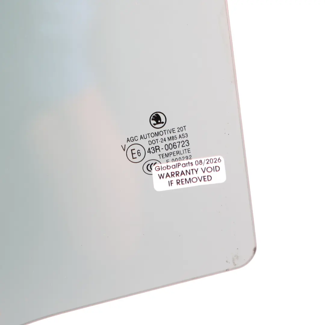 Skoda Fabia 5J Rear Door Side Window Glass Green Left N/S AS3 - SKU 5J9845205B - Part number 5J9845205B