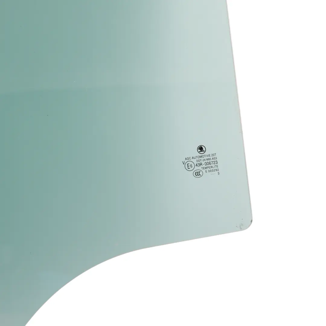 Skoda Fabia 5J Rear Door Side Window Glass Green Left N/S AS3 - SKU 5J9845205B - Part number 5J9845205B