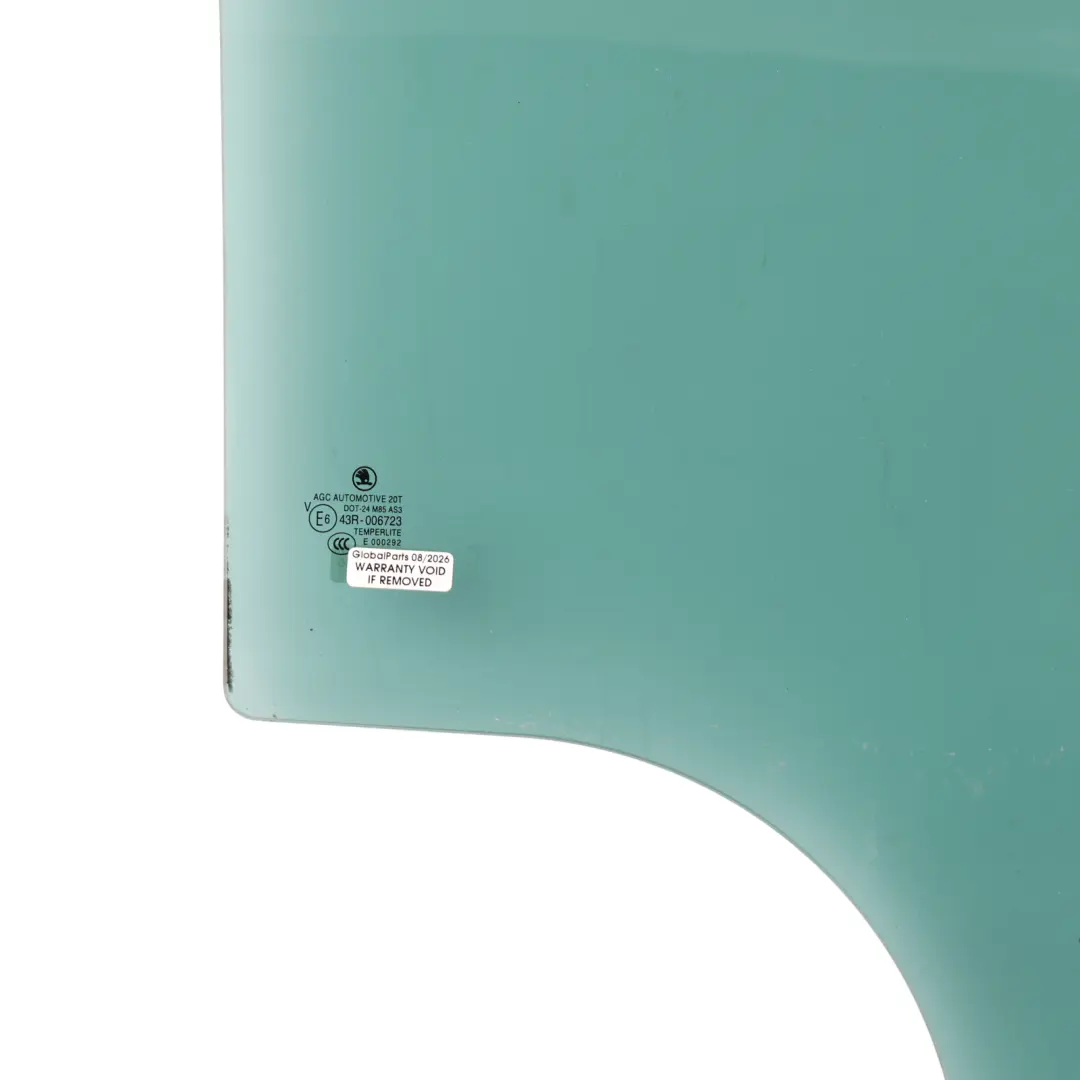 Skoda Fabia 5J Mk2 Door Window Glass Tinted AS3 Rear Right O/S - SKU 5J9845206B - Part number 5J9845206B