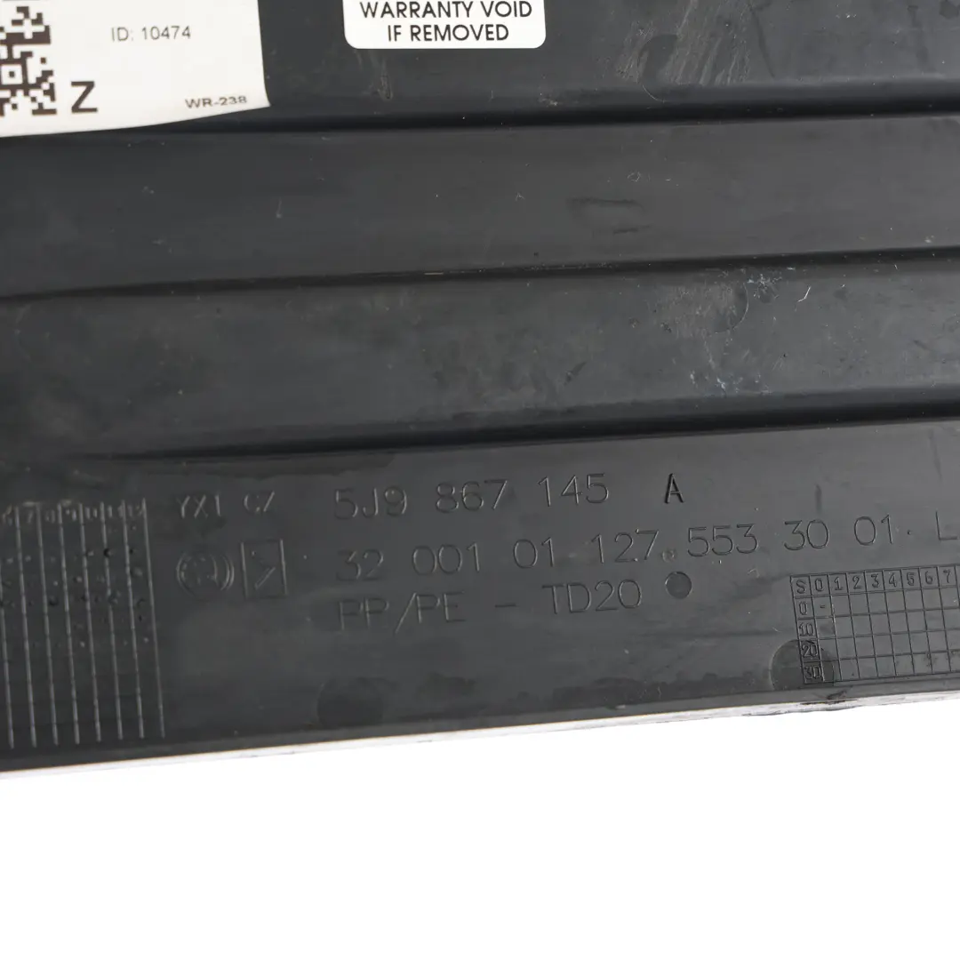 Skoda Fabia RS 5J Wykładzina Bagażnika Klapa Lewy - SKU 5J9867145A - Numer Części 5J9867145A