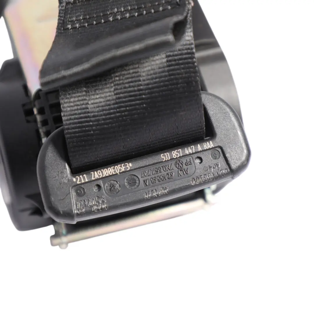 Skoda Rapid Mk1 Rear Bench Seat Belt Seatbelt Upper Left N/S - SKU 5JJ857447A - Part number 5JJ857447A