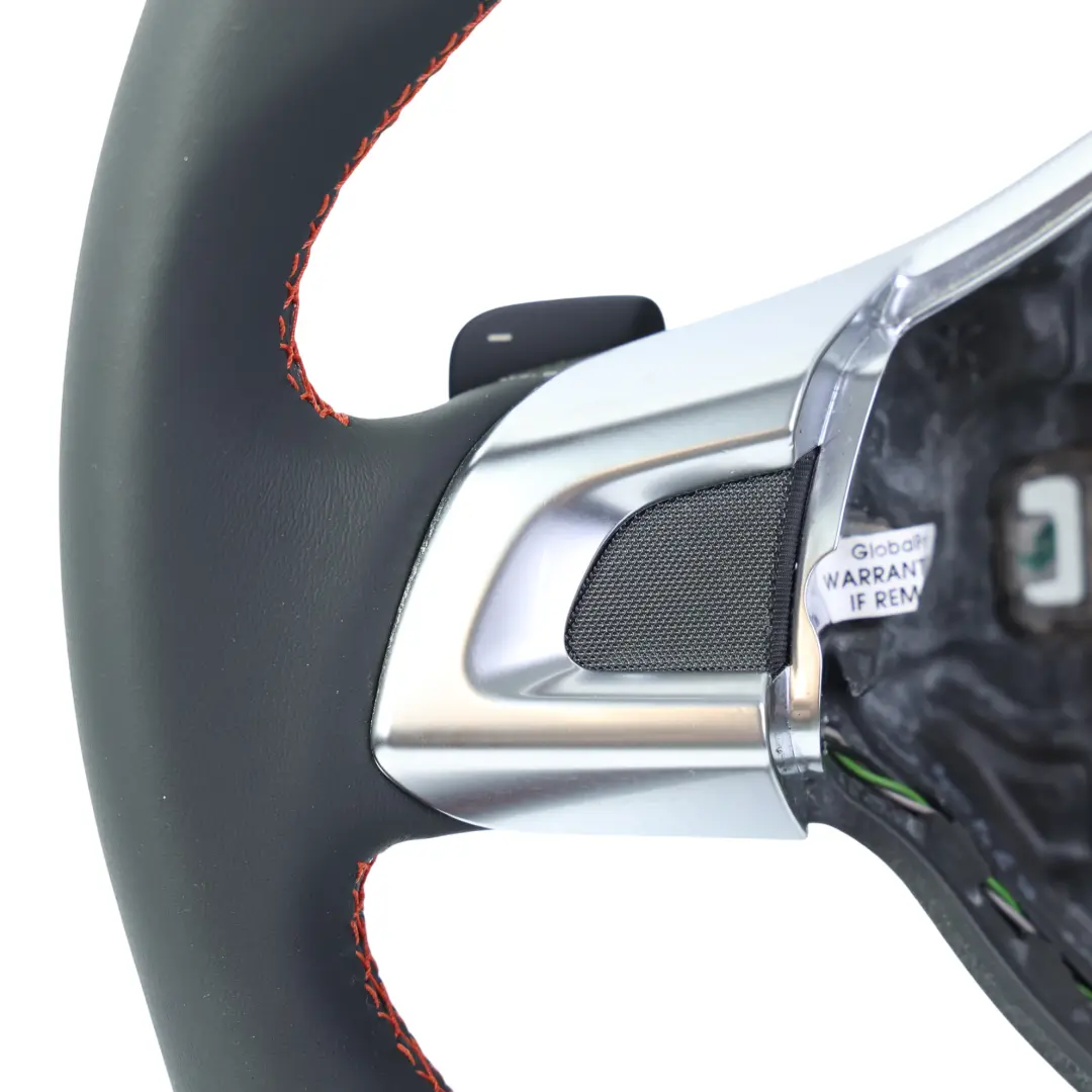 Mk5 6R GTI Steering Wheel NEW Black Leather Flat Bottom to VW Polo with Part number 5K0419091AE VW Polo Mk5 6R GTI Steering Wheel NEW Black Leather Flat Bottom - SKU 5K0419091AE-1 - Part number 5K0419091AE