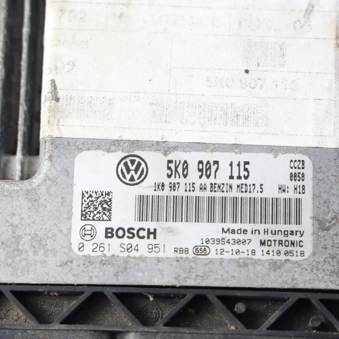 Volkswagen Scirocco MK3 2.0 TSI CCZB 211HP Steuergerät Automatik - SKU 5K0907115-4 - Teilenummer 5K0907115