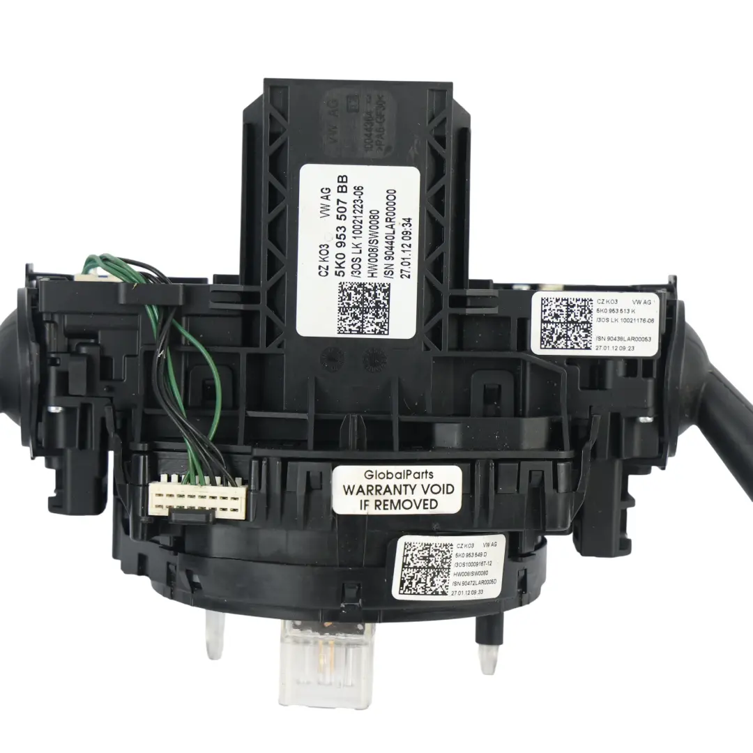 Mk6 Steering Column Switch Cluster Indicator Wiper Stalk to VW Golf with Part number 5K0953507BB VW Golf Mk6 Steering Column Switch Cluster Indicator Wiper Stalk - SKU 5K0953507BB - Part number 5K0953507BB
