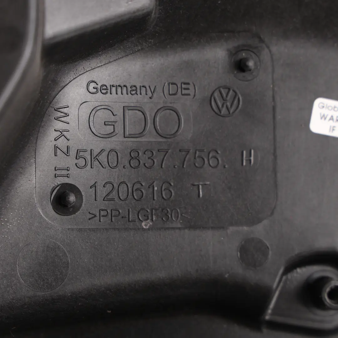 Volkswagen Golf Mk6 Window Regulator Panel Front Right O/S - SKU 5K2837730T - Part number 5K2837730T