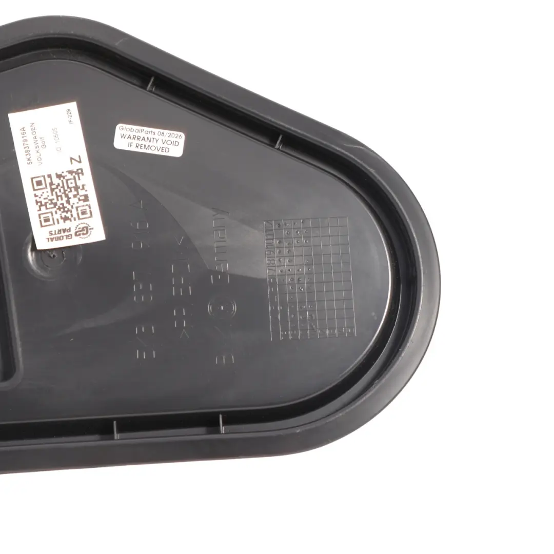 Mk6 3Dr Door Inner Panel Cover Plate Right O/S to Volkswagen VW Golf with Part number 5K3837916A Volkswagen VW Golf Mk6 3Dr Door Inner Panel Cover Plate Right O/S - SKU 5K3837916A - Part number 5K3837916A