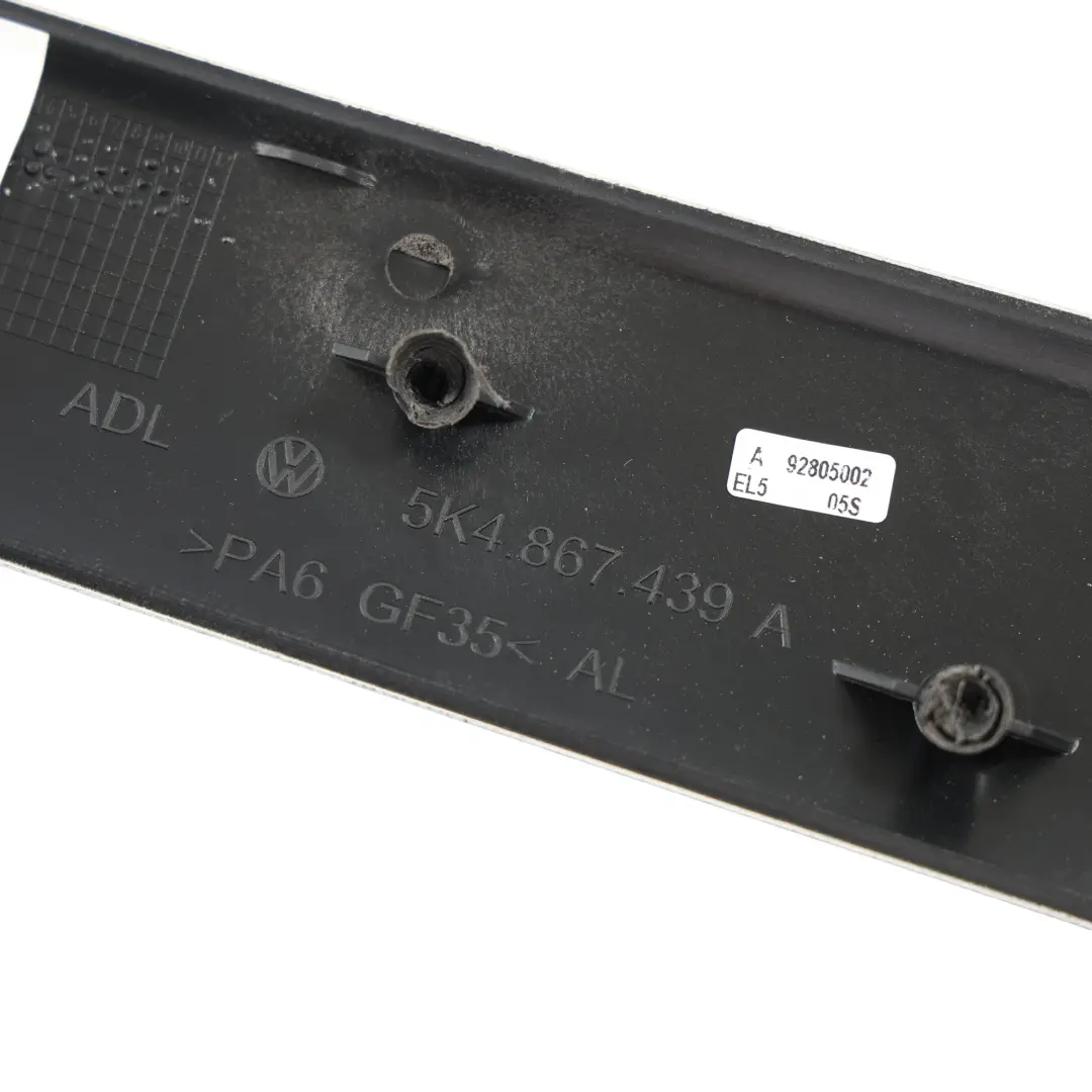 Volkswagen Golf Mk6 GTI Door Card Trim Black Front Rear Left N/S - SKU 5K4867439A-1 - Part number 5K4867439A
