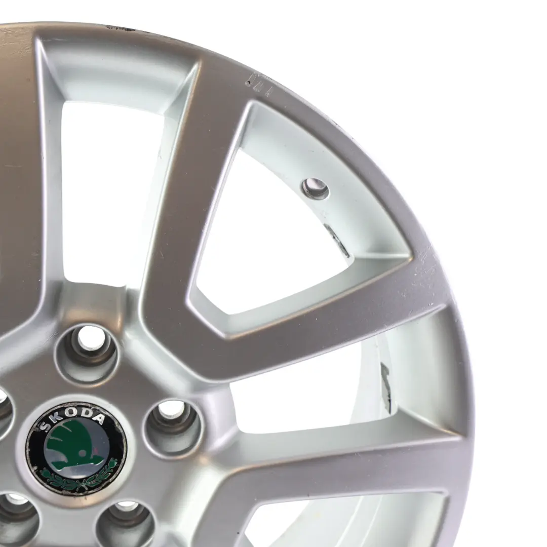 Skoda Yeti 5L Alloy Wheel Rim 17" 7J ET:45 Silver Metallic - SKU 5L0601025H-1 - Part number 5L0601025H