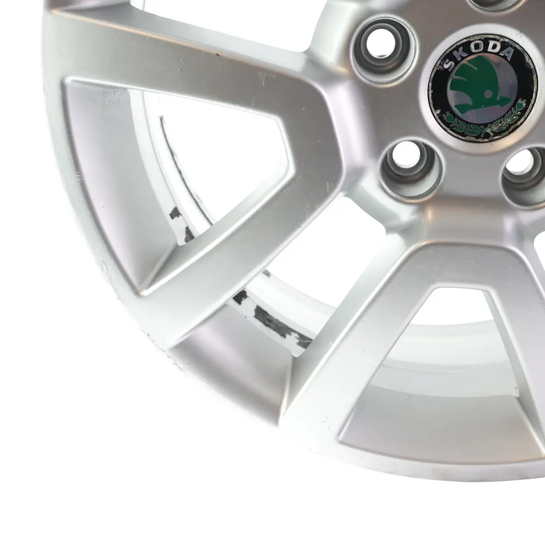 Skoda Yeti 5L Alloy Wheel Rim 17" 7J ET:45 Silver Metallic - SKU 5L0601025H-1 - Part number 5L0601025H