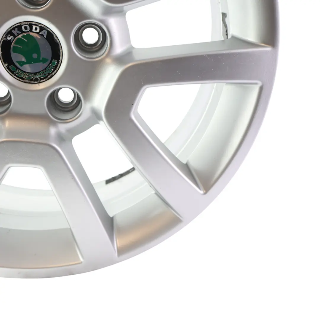 Alloy Wheel Rim 17" 7J ET:45 Silver Metallic to Skoda Yeti 5L with Part number 5L0601025H Skoda Yeti 5L Alloy Wheel Rim 17" 7J ET:45 Silver Metallic - SKU 5L0601025H-1 - Part number 5L0601025H