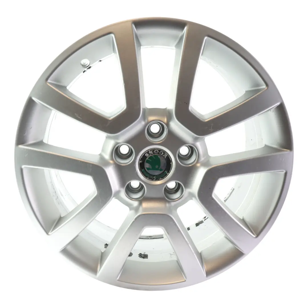 Alu Felge 17" 7J ET:45 Silber Metallic für Skoda Yeti 5L mit Teilenummer 5L0601025H Skoda Yeti 5L Alu Felge 17" 7J ET:45 Silber Metallic - SKU 5L0601025H-2 - Teilenummer 5L0601025H
