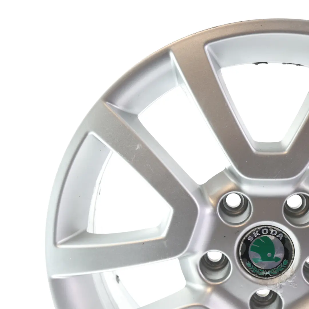 Alloy Wheel Rim Silver Metallic 17" 7J ET:45 to Skoda Yeti 5L with Part number 5L0601025H Skoda Yeti 5L Alloy Wheel Rim Silver Metallic 17" 7J ET:45 - SKU 5L0601025H-3 - Part number 5L0601025H