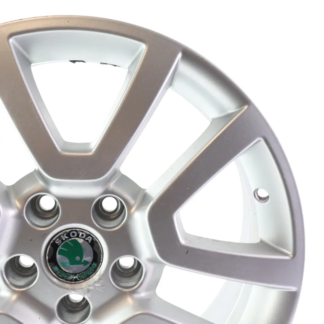 Skoda Yeti 5L Alloy Wheel Rim Silver Metallic 17" 7J ET:45 - SKU 5L0601025H-3 - Part number 5L0601025H