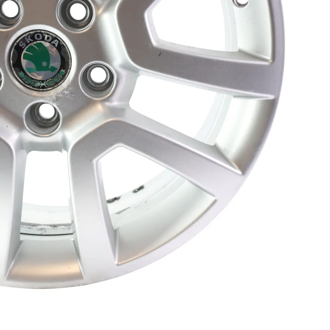 Skoda Yeti 5L Alloy Wheel Rim Silver Metallic 17" 7J ET:45 - SKU 5L0601025H-3 - Part number 5L0601025H
