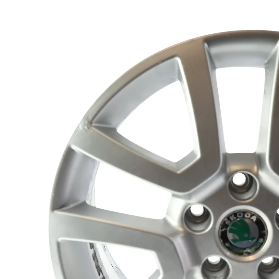 Alloy Wheel Rim Silver Metallic 17" 7J ET:45 to Skoda Yeti 5L with Part number 5L0601025H Skoda Yeti 5L Alloy Wheel Rim Silver Metallic 17" 7J ET:45 - SKU 5L0601025H-4 - Part number 5L0601025H
