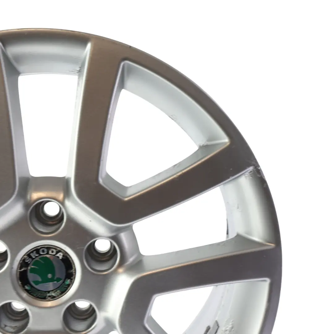 Skoda Yeti 5L Alloy Wheel Rim Silver Metallic 17" 7J ET:45 - SKU 5L0601025H-4 - Part number 5L0601025H