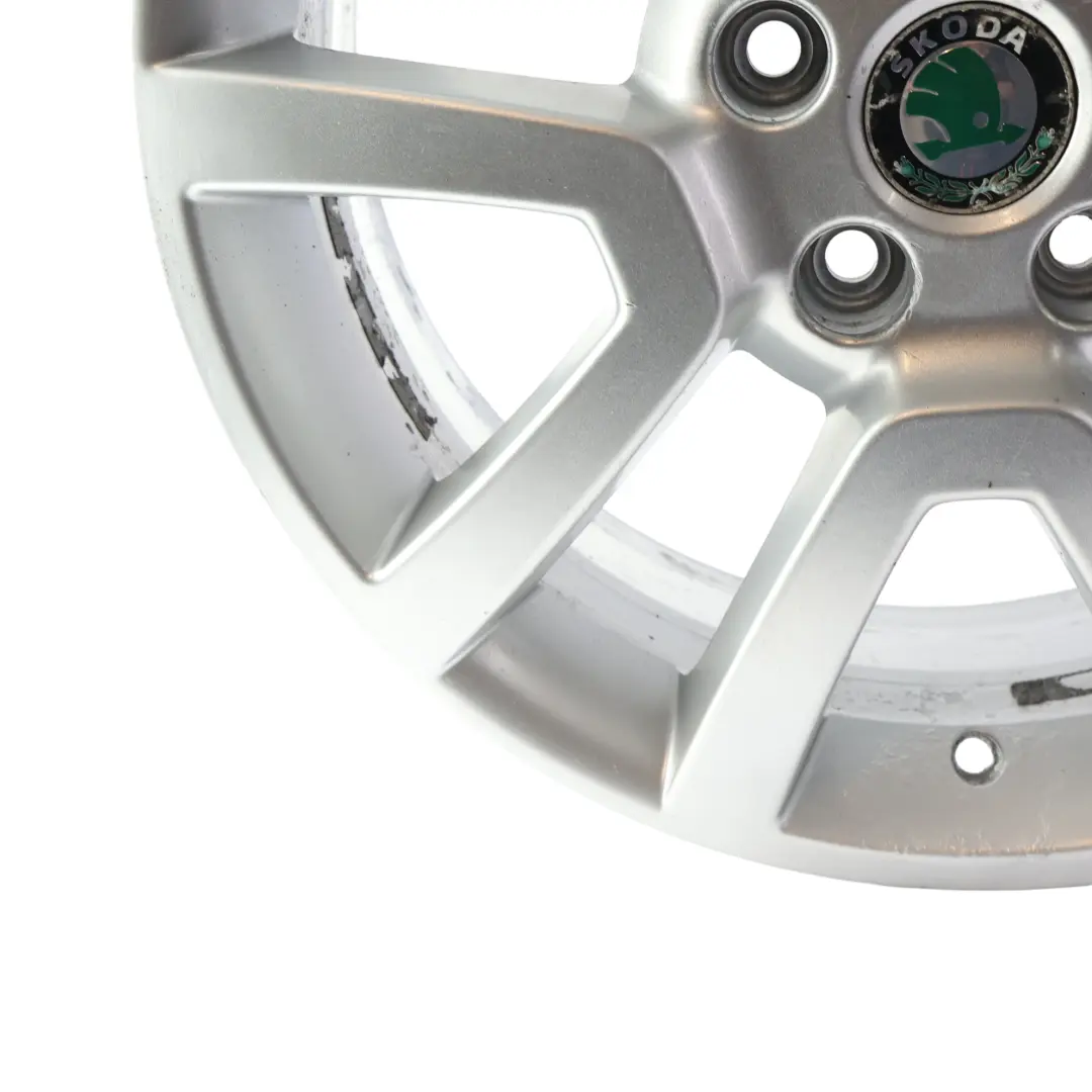 Alloy Wheel Rim Silver Metallic 17" 7J ET:45 to Skoda Yeti 5L with Part number 5L0601025H Skoda Yeti 5L Alloy Wheel Rim Silver Metallic 17" 7J ET:45 - SKU 5L0601025H-4 - Part number 5L0601025H