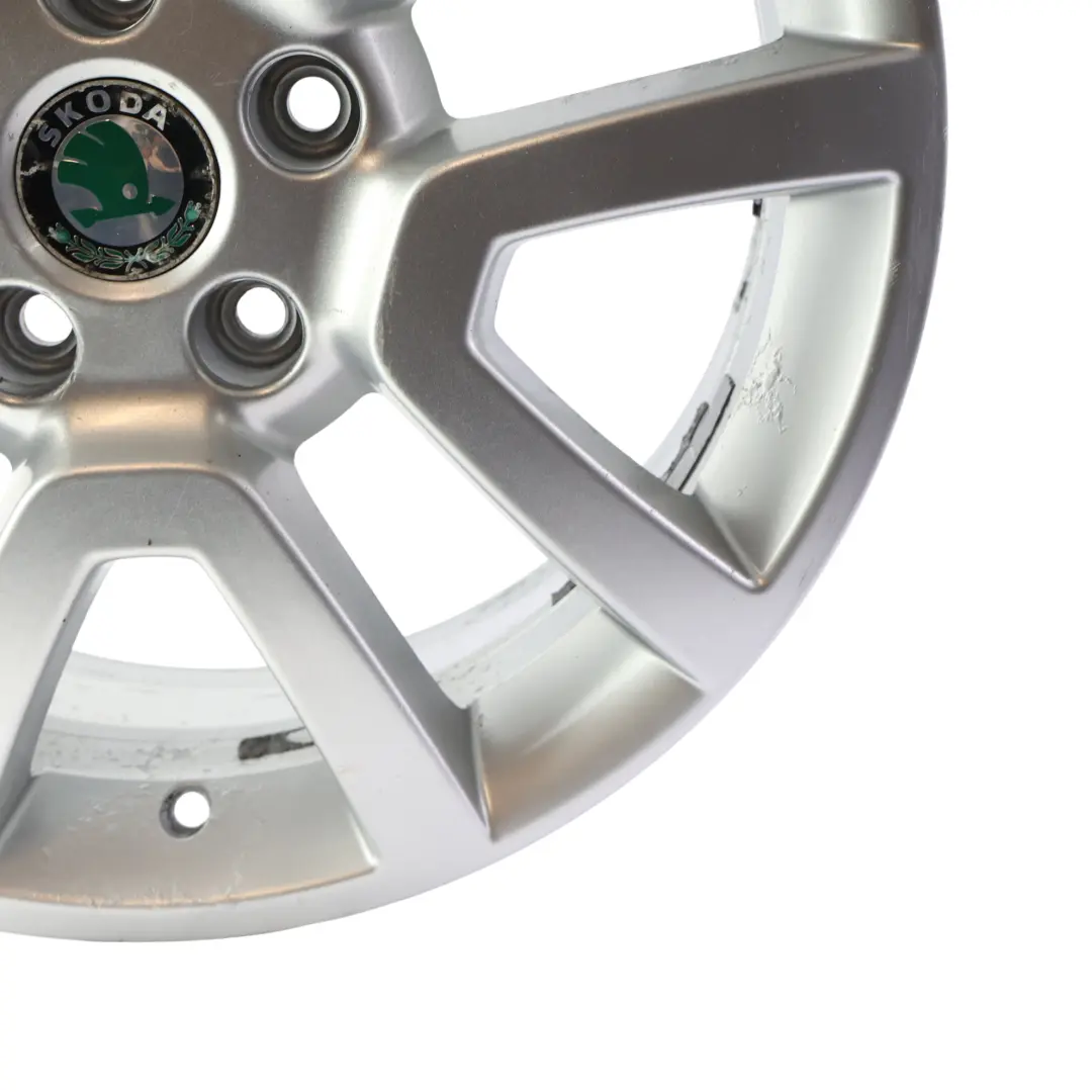 Skoda Yeti 5L Alloy Wheel Rim Silver Metallic 17" 7J ET:45 - SKU 5L0601025H-4 - Part number 5L0601025H