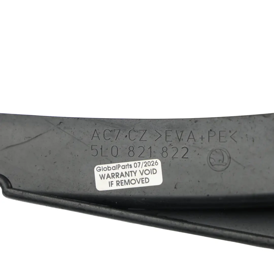 Mud Flap Guard Panel Trim Mount Right O/S to Skoda Yeti 5L Rear with Part number 5L0821822 Skoda Yeti 5L Rear Mud Flap Guard Panel Trim Mount Right O/S - SKU 5L0821822 - Part number 5L0821822