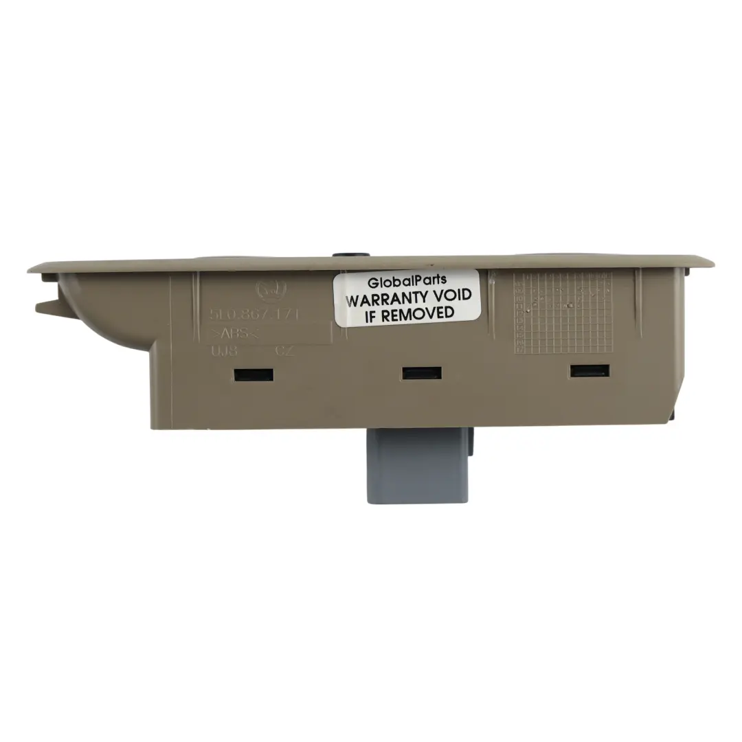 Pannello Interruttore Alzacristalli Anteriore Sinistro per Skoda Yeti 5L con numero di parte 5L0867171 Skoda Yeti 5L Pannello Interruttore Alzacristalli Anteriore Sinistro - SKU 5L0867171 - Numero di parte 5L0867171
