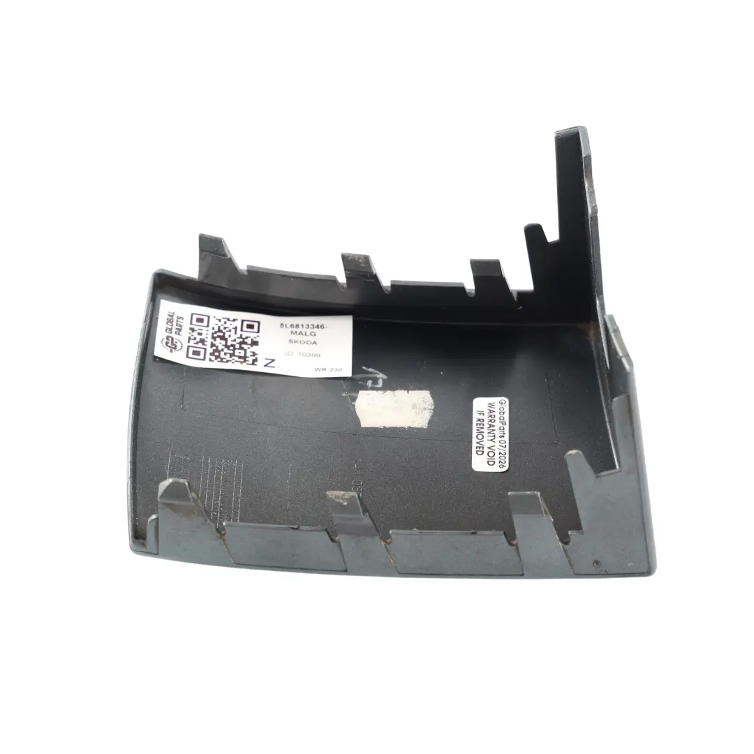 Skoda Yeti 5L Stoßstange Hinten Blende Links Malachitgrün F6Q - SKU 5L6813346-MALG - Teilenummer 5L6813346