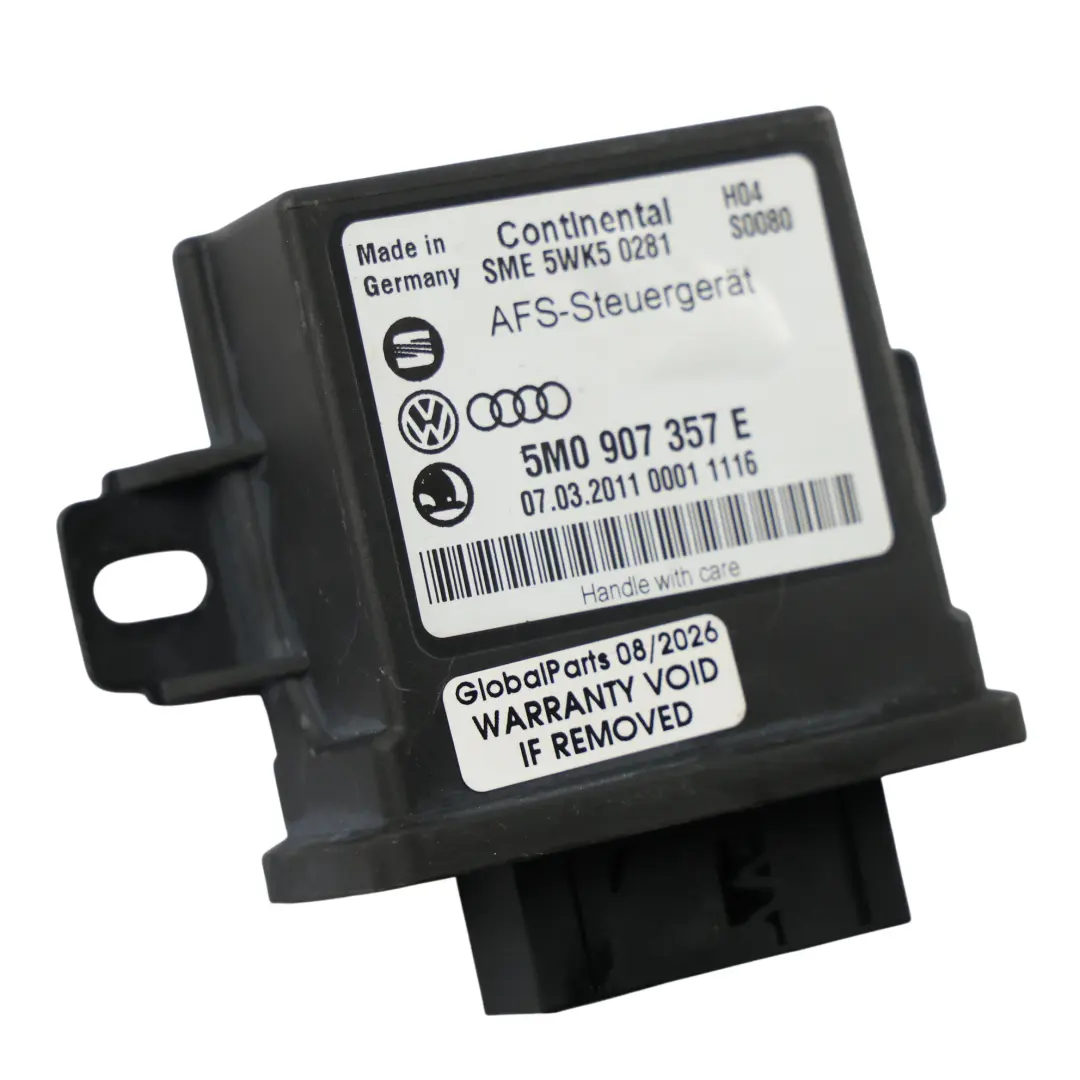 Volkswagen Touran 1T Passat B7 Unidad Control Faro Módulo ECU - SKU 5M0907357E - Número de pieza 5M0907357E