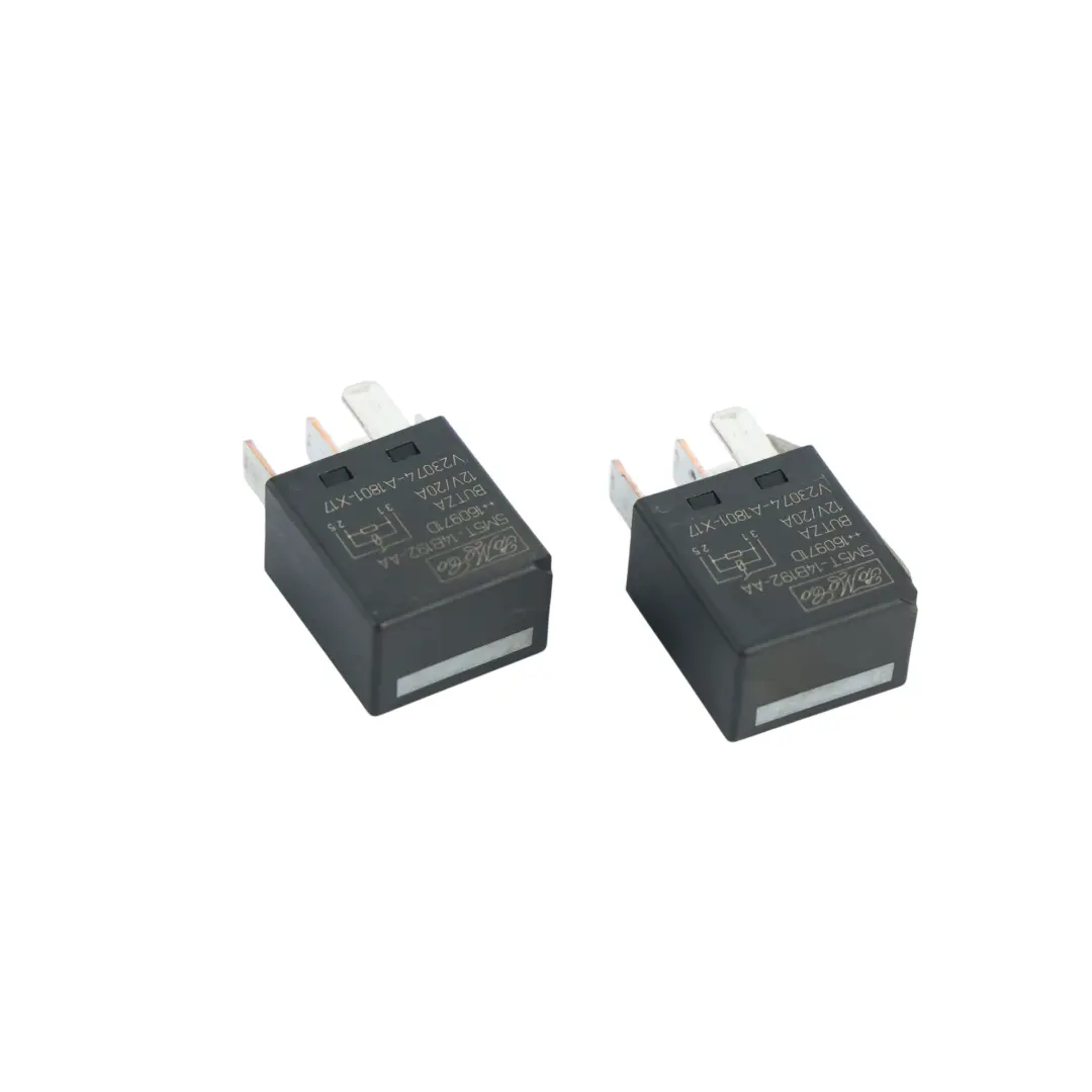Mk8 Relay 4-Pin Black 12V 20A SET X2 to Ford Transit with Part number 5M5T-14B192-AA Ford Transit Mk8 Relay 4-Pin Black 12V 20A SET X2 - SKU 5M5T-14B192-AA-1 - Part number 5M5T-14B192-AA
