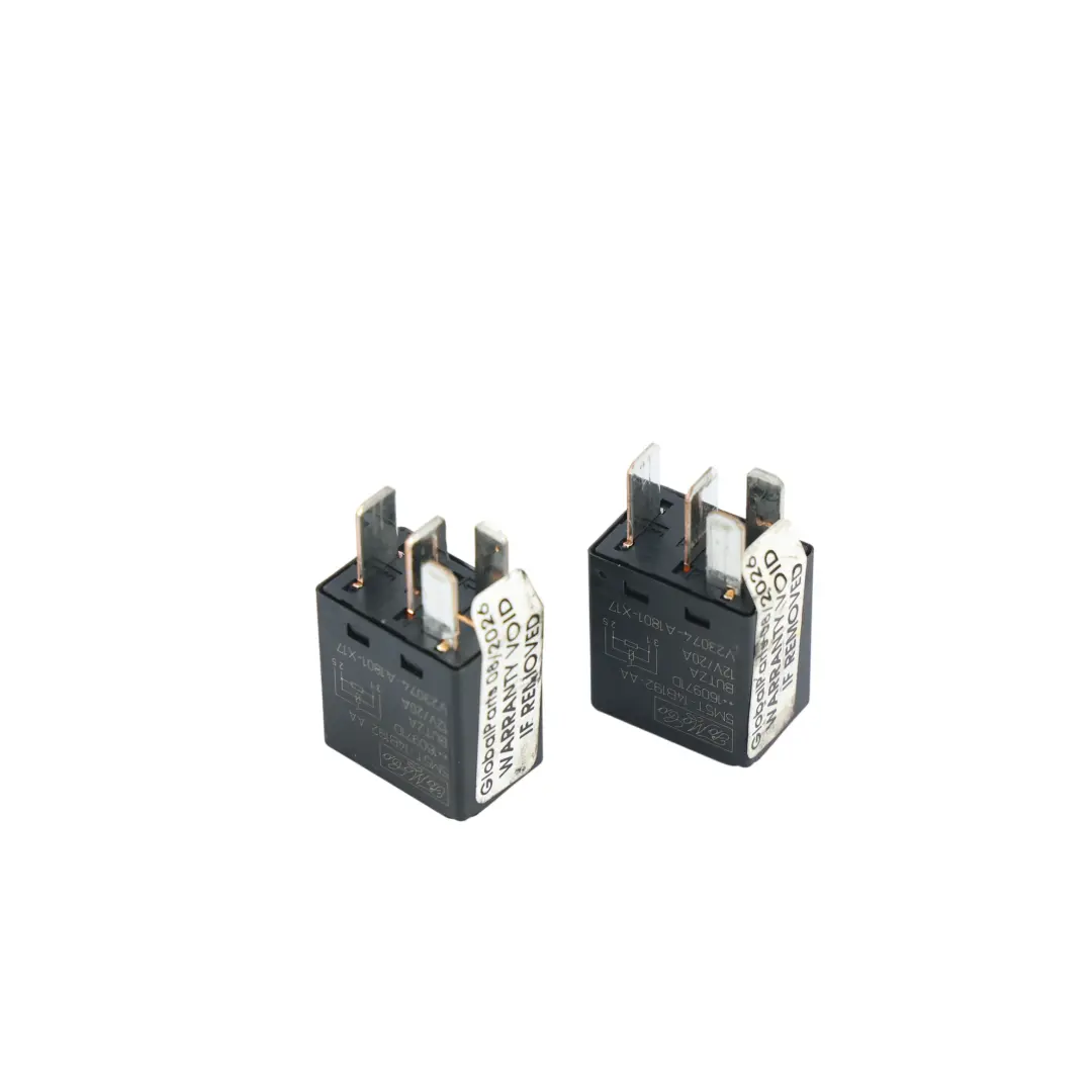 Land Rover Relé 4 Pines Negro 12V 20A SET X2 - SKU 5M5T-14B192-AA-1 - Número de pieza 5M5T-14B192-AA