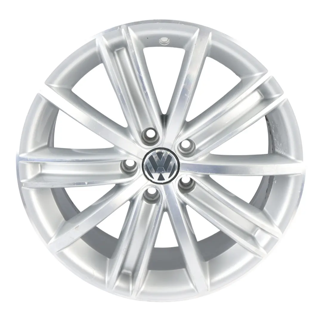 Volkswagen Tiguan 5N Llanta Aleación Plata 18" ET:43 7J Spoke New York - SKU 5N0601025AF-1 - Número de pieza 5N0601025AF