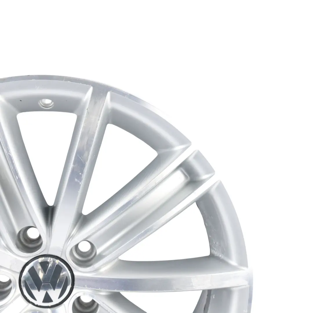 Volkswagen VW Tiguan 5N Silver Alloy Wheel Rim 18" ET:43 7J Spoke New York - SKU 5N0601025AF-1 - Part number 5N0601025AF