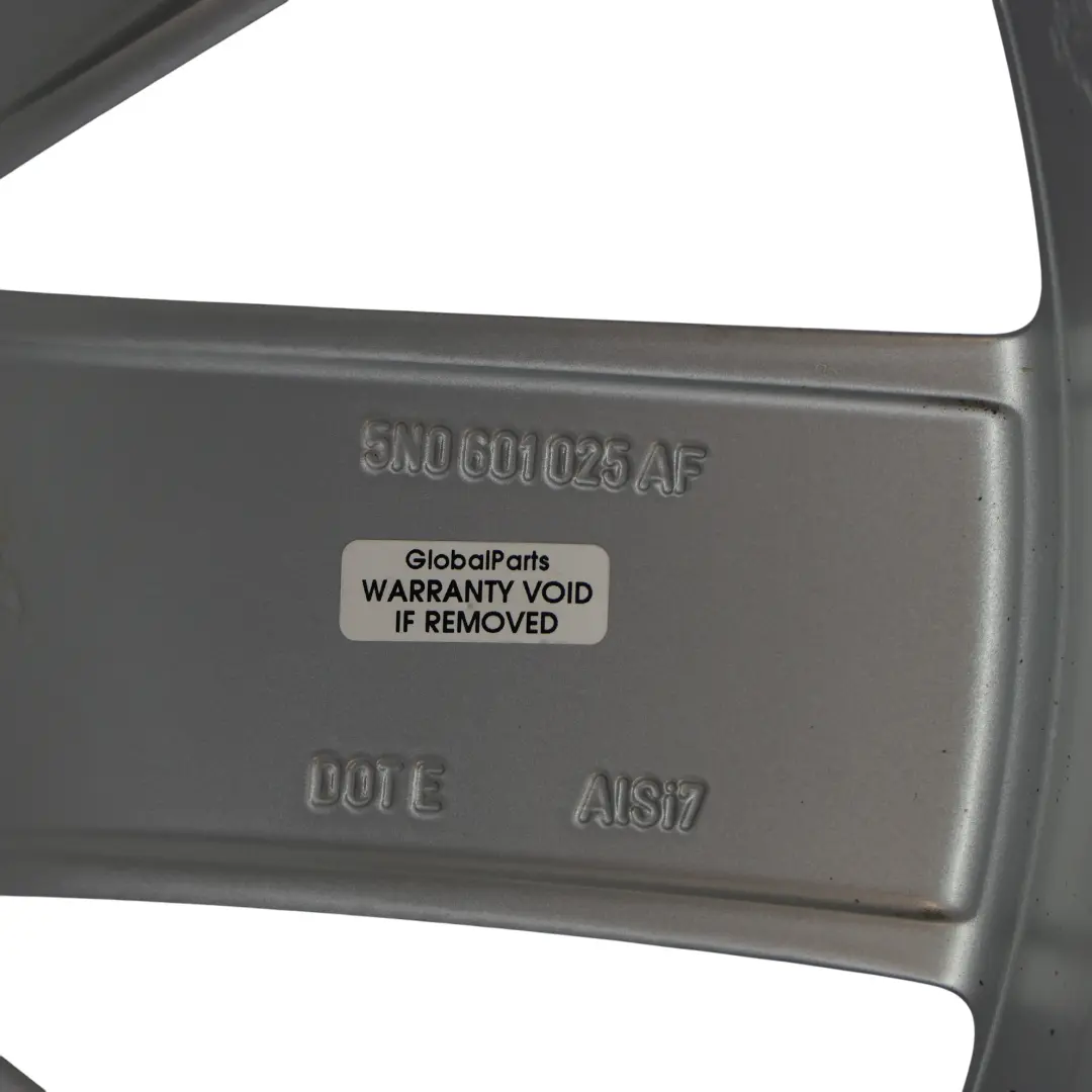 Volkswagen VW Tiguan 5N Felga Aluminiowa Srebrna 18" ET43 7J New York - SKU 5N0601025AF-2 - Numer Części 5N0601025AF