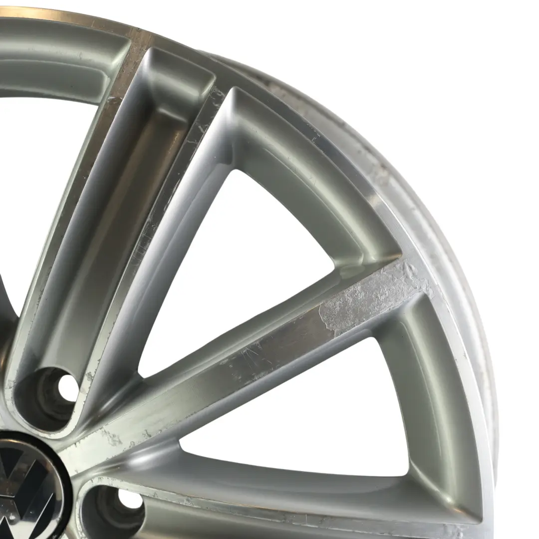 Volkswagen VW Tiguan 5N Silver Alloy Wheel Rim 18" ET:43 7J Spoke New York - SKU 5N0601025AF-3 - Part number 5N0601025AF
