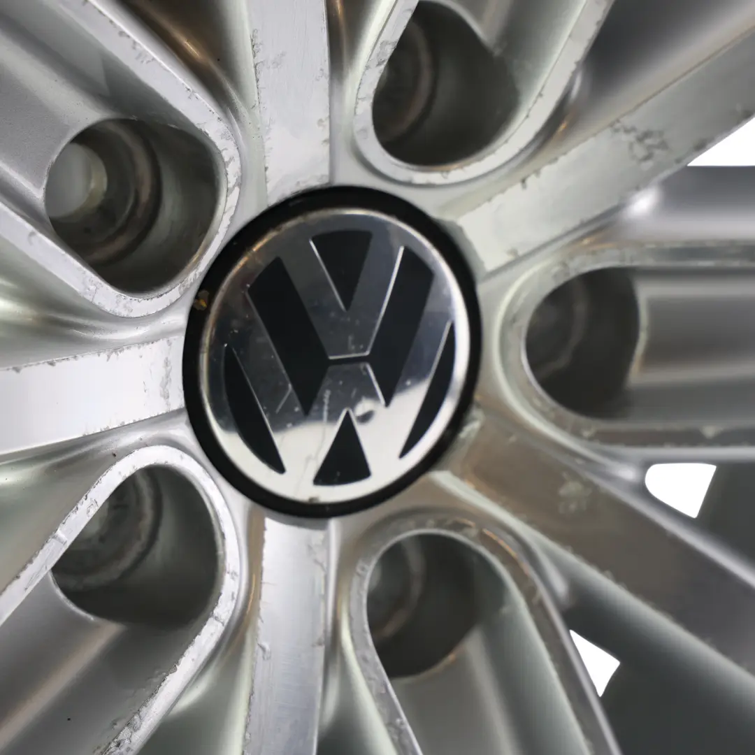 Volkswagen VW Tiguan 5N Silver Alloy Wheel Rim 18" ET:43 7J Spoke New York - SKU 5N0601025AF-3 - Part number 5N0601025AF