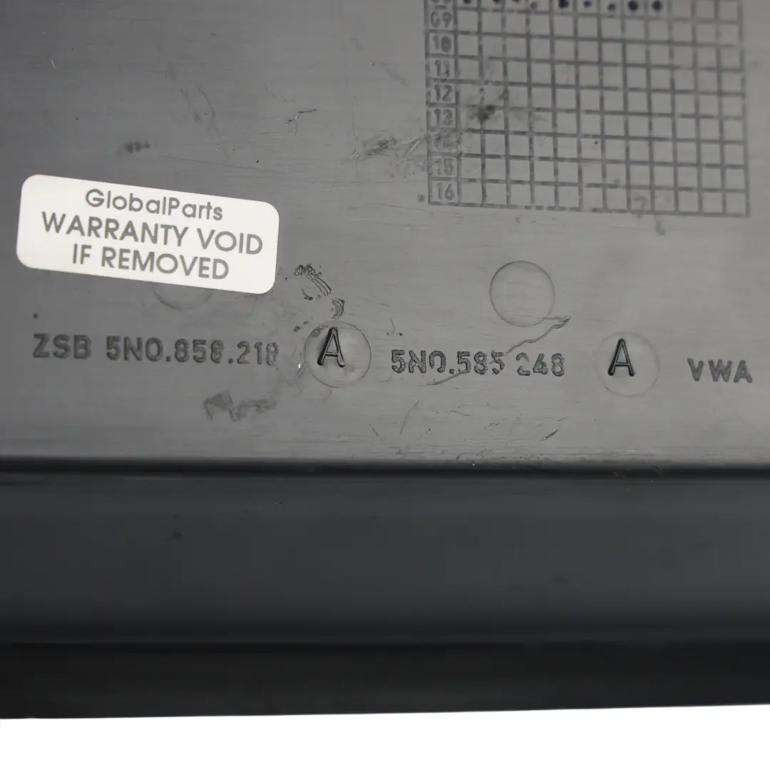 Volkswagen Tiguan 5N Dashboard End Cap Trim Cover Right O/S - SKU 5N0858218A - Part number 5N0858218A