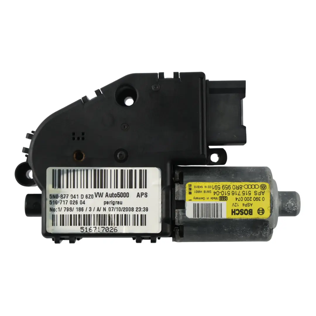 Volkswagen Tiguan 5N Panorama Glas Schiebedach Motor 8R0959591 - SKU 5N0877041D - Teilenummer 5N0877041D