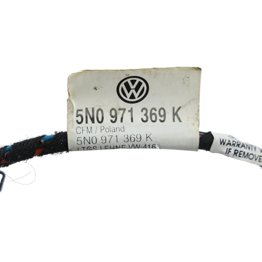 Volkswagen Tiguan 5N Faisceau Réglage Dossier Siège Avant Gauche - SKU 5N0971369K - Numéro de pièce 5N0971369K