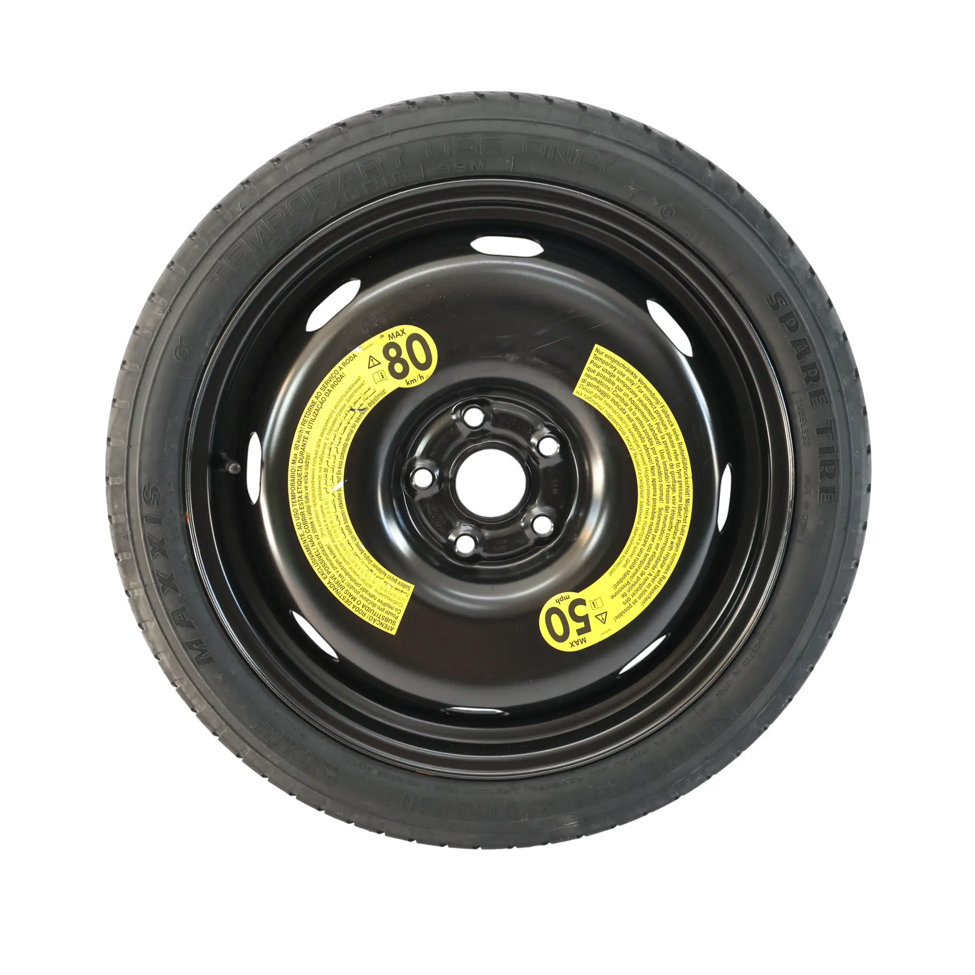 Volkswagen Golf Mk7 Notrad Stahl R18 Maxxis 3.5J ET: 25.5 5Q0601027BT