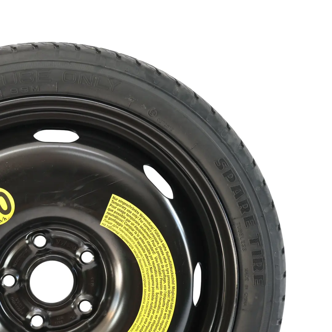 Notrad Stahl R18 Maxxis 3.5J ET: 25.5 für Volkswagen Golf Mk7 mit Teilenummer 5Q0601027BT Volkswagen Golf Mk7 Notrad Stahl R18 Maxxis 3.5J ET: 25.5 - SKU 5Q0601027BT-1 - Teilenummer 5Q0601027BT
