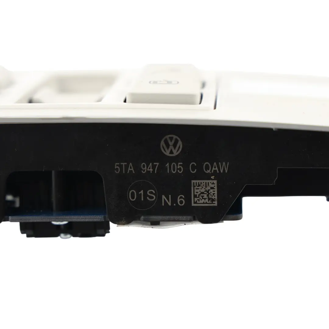 Volkswagen Passat B8 Golf Mk7 Interior Roof Light Switch Panel Grey - SKU 5TA947105C-2 - Part number 5TA947105C