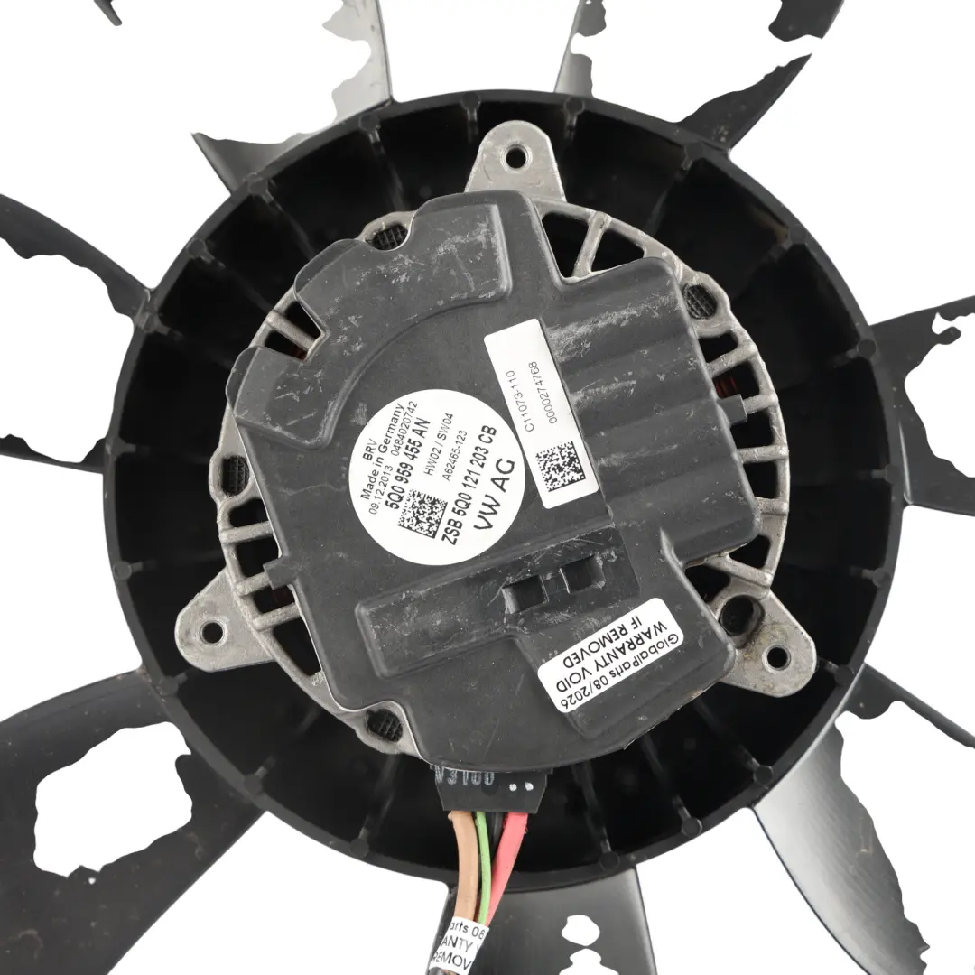 Skoda Octavia Mk2 Radiator Fan Shroud Motor Cooling Unit - SKU 5Q0959455AN - Part number 5Q0959455AN
