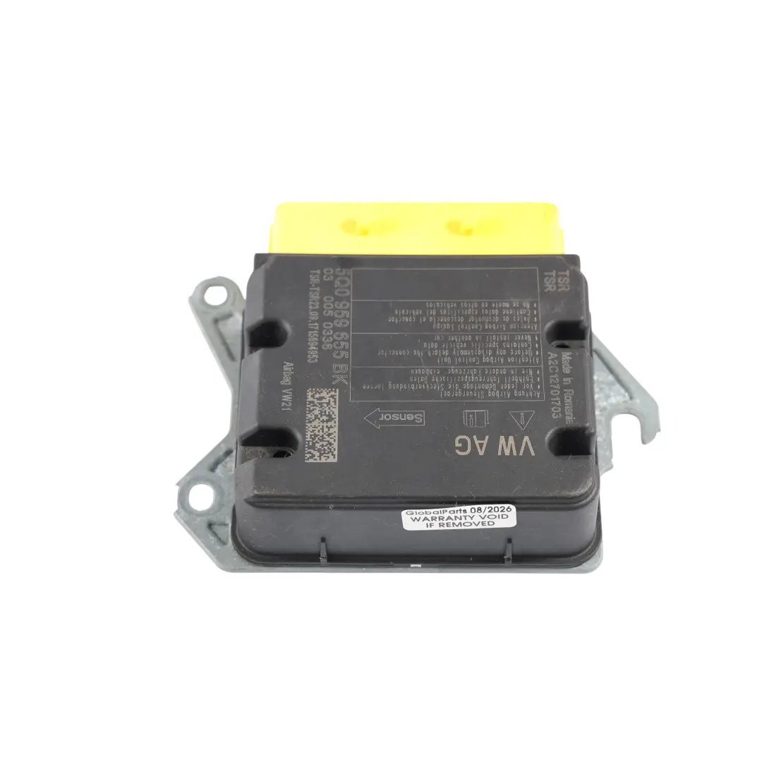 Moduł Sterownik Airbag ECU do Volkswagen Golf Mk7 o numerze 5Q0959655BK Volkswagen Golf Mk7 Moduł Sterownik Airbag ECU - SKU 5Q0959655BK - Numer Części 5Q0959655BK