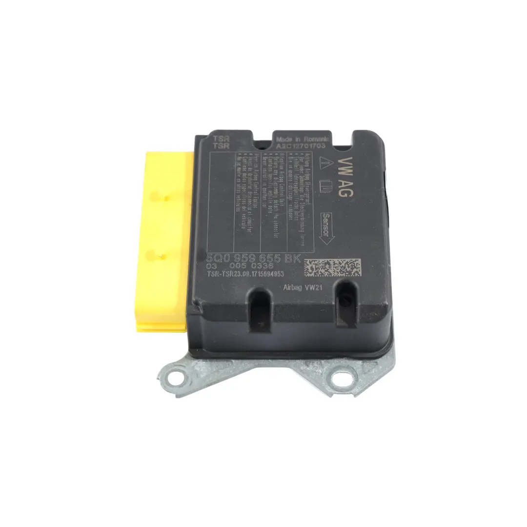 Moduł Sterownik Airbag ECU do Volkswagen Golf Mk7 o numerze 5Q0959655BK Volkswagen Golf Mk7 Moduł Sterownik Airbag ECU - SKU 5Q0959655BK - Numer Części 5Q0959655BK