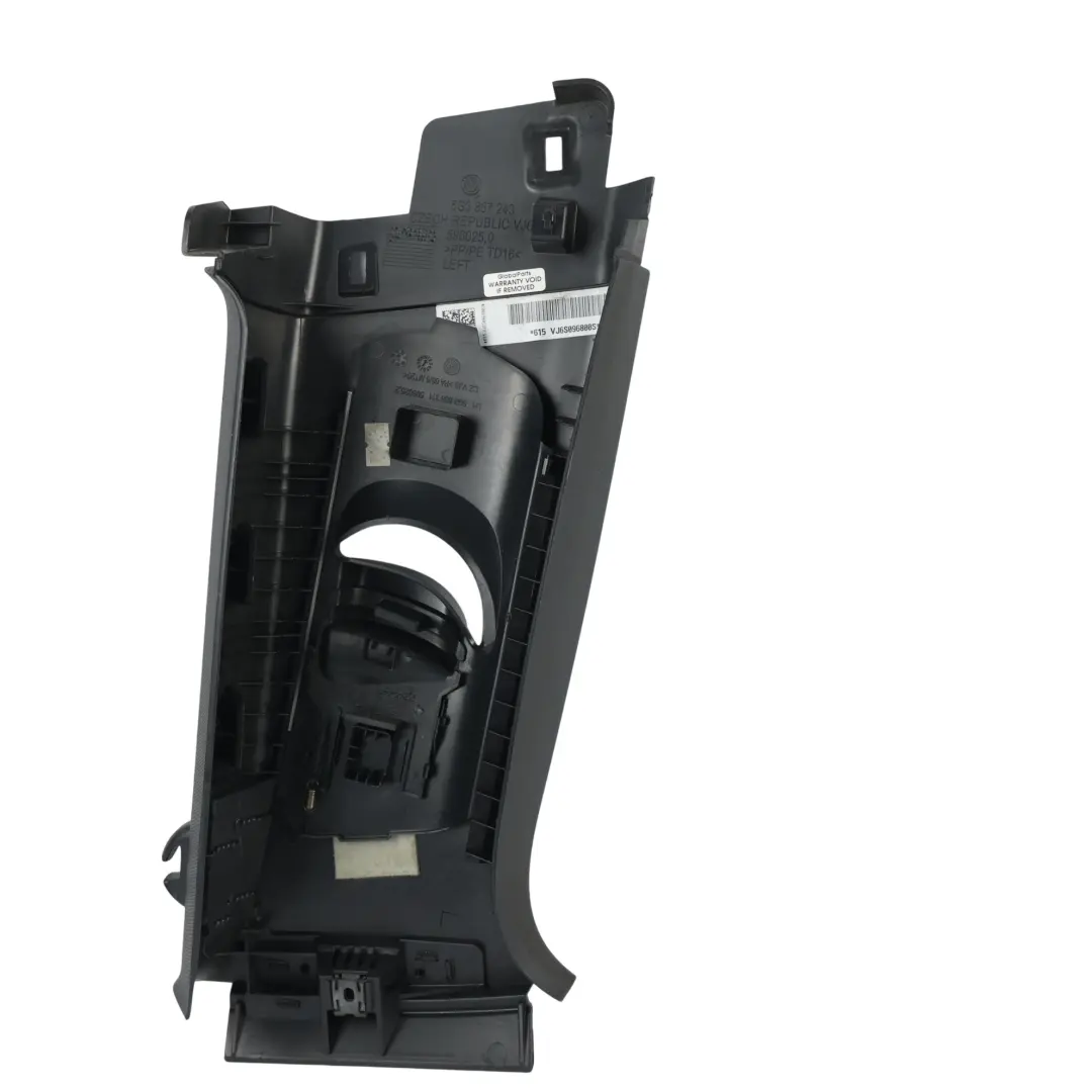 Volkswagen Golf Mk7 3D B-Pillar Cover Trim Panel Upper Left N/S - SKU 5G3867243-1 - Part number 5G3867243