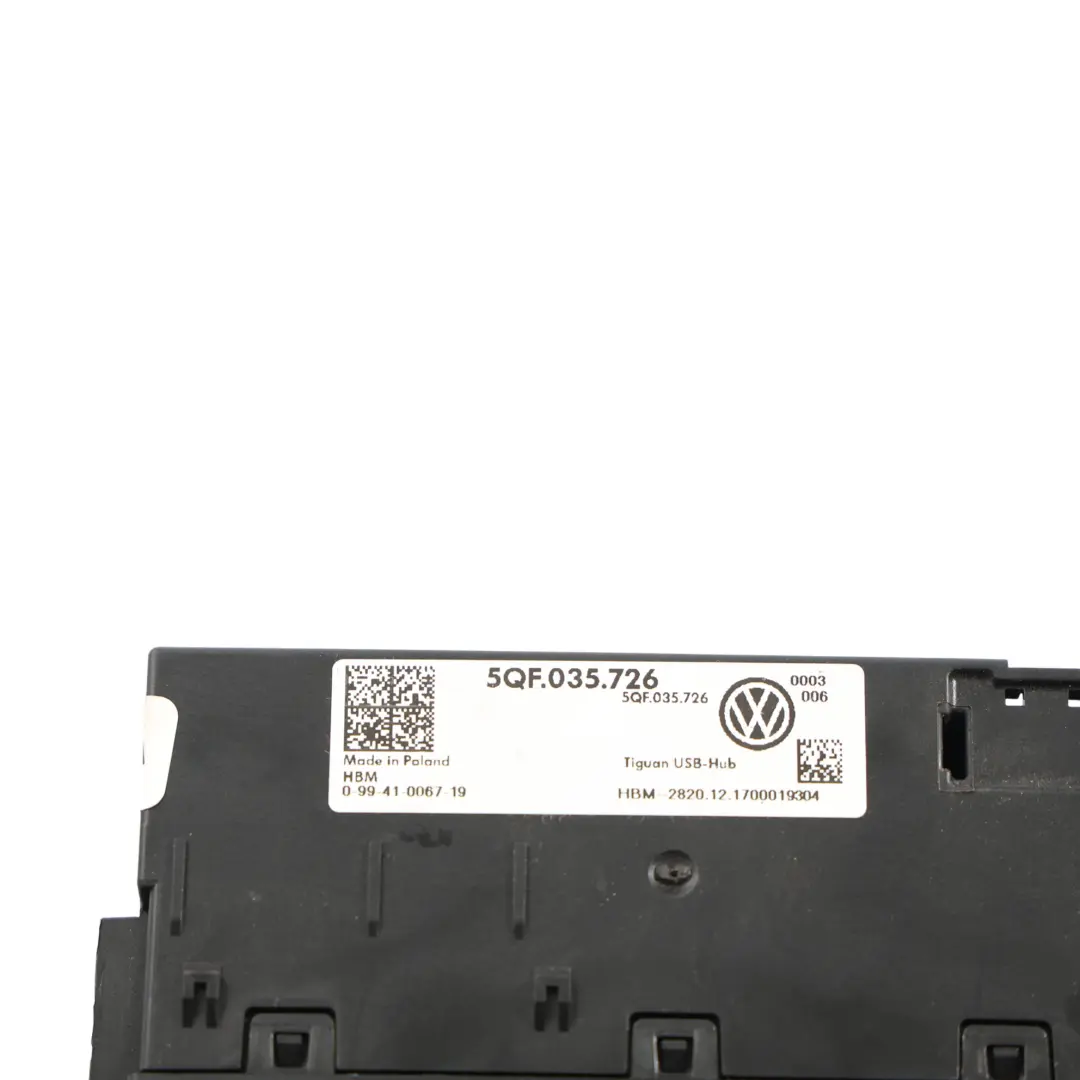 Volkswagen Tiguan Mk2 Media Connection Module Port AUX Double USB - SKU 5QF035726 - Part number 5QF035726