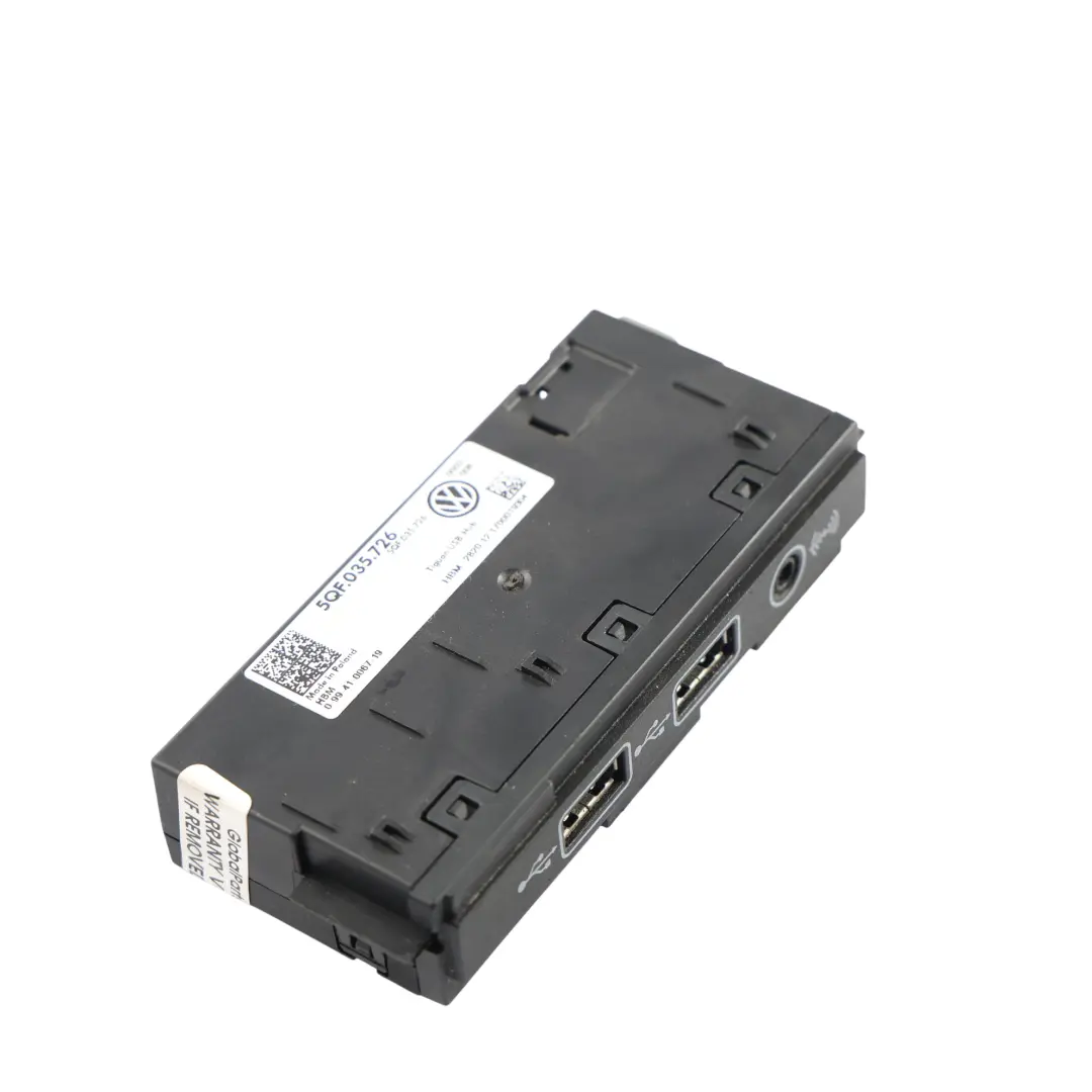 Mk2 Media Connection Module Port AUX Double USB to Volkswagen Tiguan with Part number 5QF035726 Volkswagen Tiguan Mk2 Media Connection Module Port AUX Double USB - SKU 5QF035726 - Part number 5QF035726